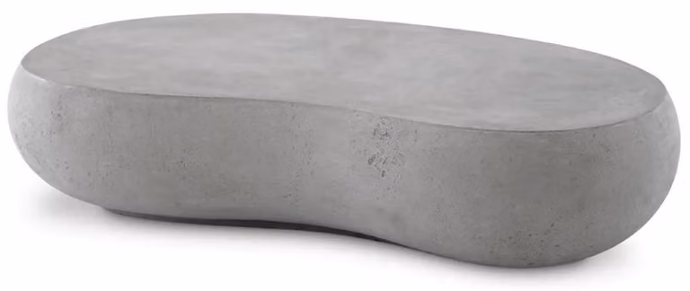 Casa Padrino tavolo da giardino grigio 160 x 103 x h. 32 cm - Tavolino da giardino in cemento rinforzato con fibra di vetro - Arredo giardino e patio - Qualità lusso