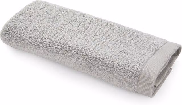 Asciugamano ospite KASANOVA in cotone twisted terry grigio L: 60 cm, P: 40 cm