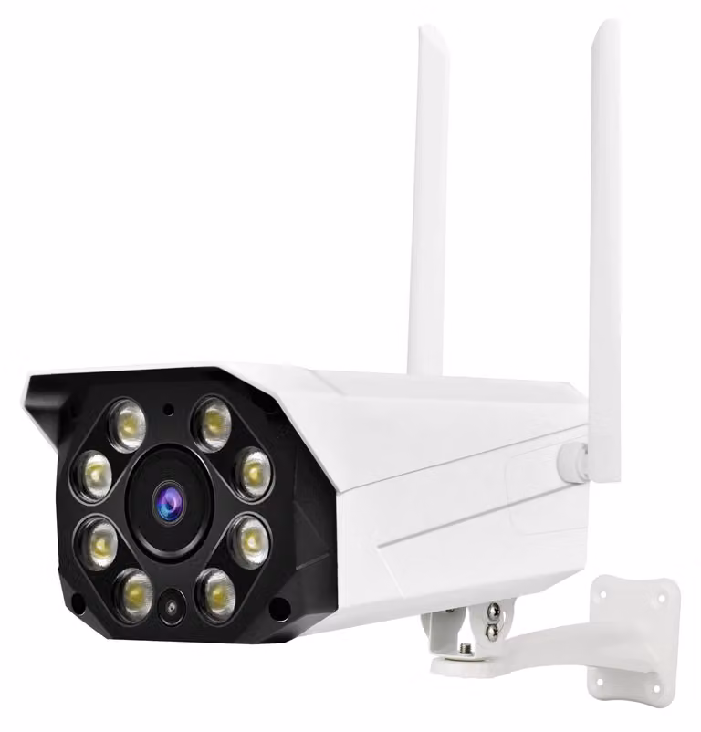 Telecamera di sorveglianza IP con connessione 4G, LAN e audio bidirezionale