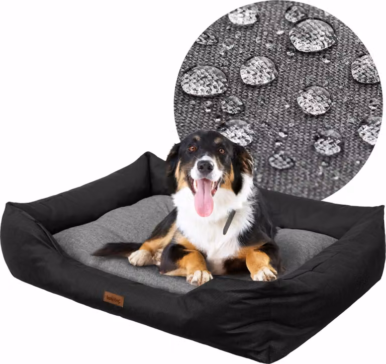 Cuccia per cani "Puffy" - Cuscino idrorepellente e sfoderabile - 90x75 cm - Robusto tessuto Oxford | PillowPrim