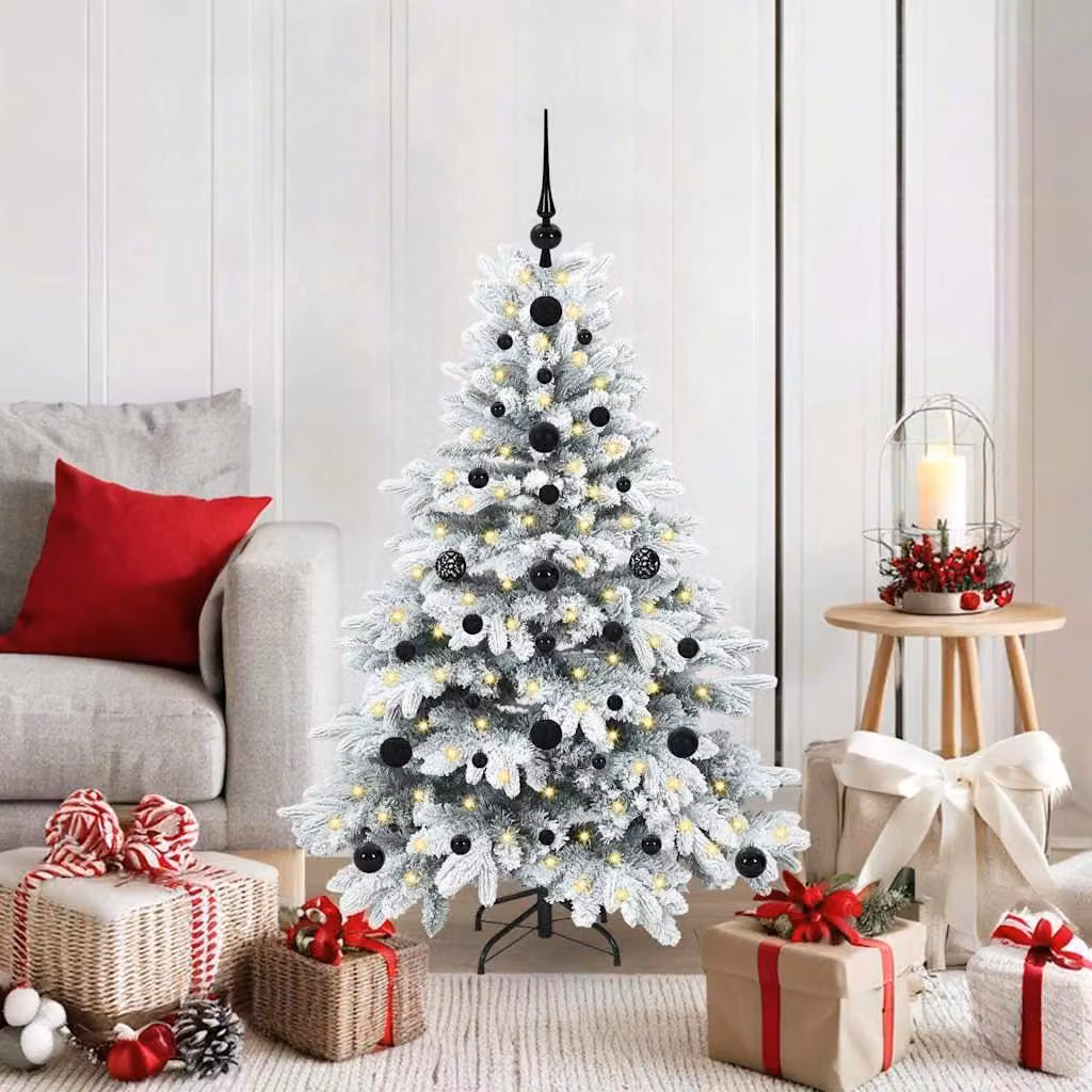 Maison Exclusive - Albero di Natale artificiale con 150 LED bianchi, 120 cm, in PE e PVC