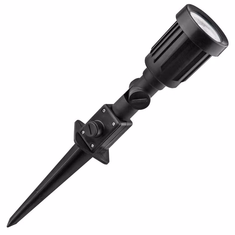 Faretto da giardino a LED, 7W, verde, resistente agli agenti atmosferici, design moderno