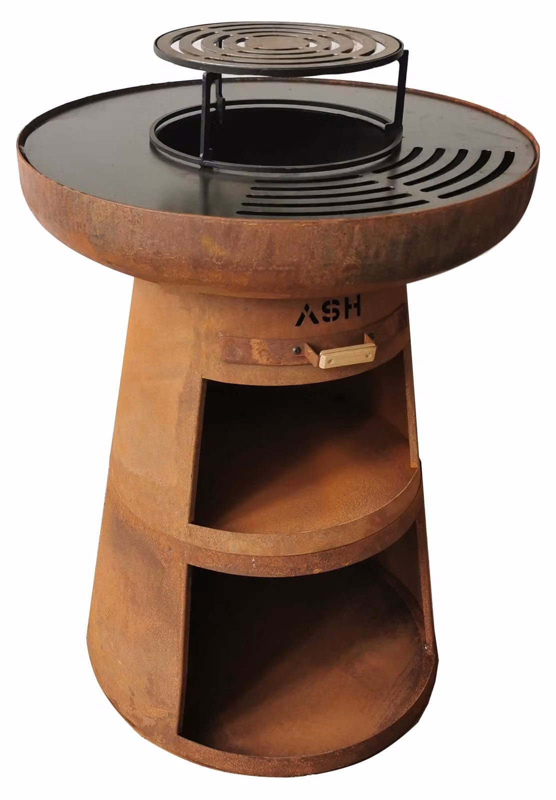Piastra barbecue - Griglia da 60 cm - Acciaio Corten - Per esterni - Braciere