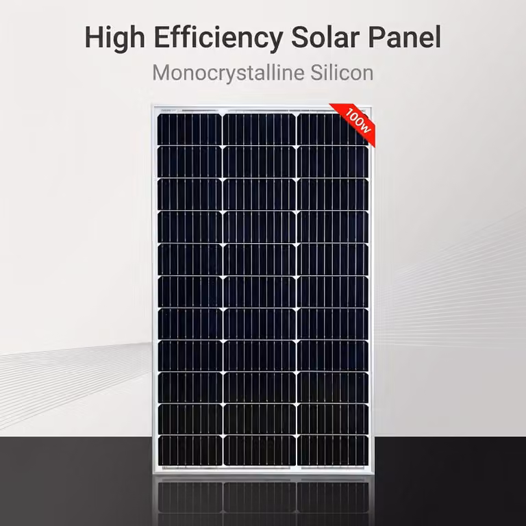 Pannelli solari, 2 pezzi, 100W - Alta efficienza, 100 Watt - Silicio monocristallino