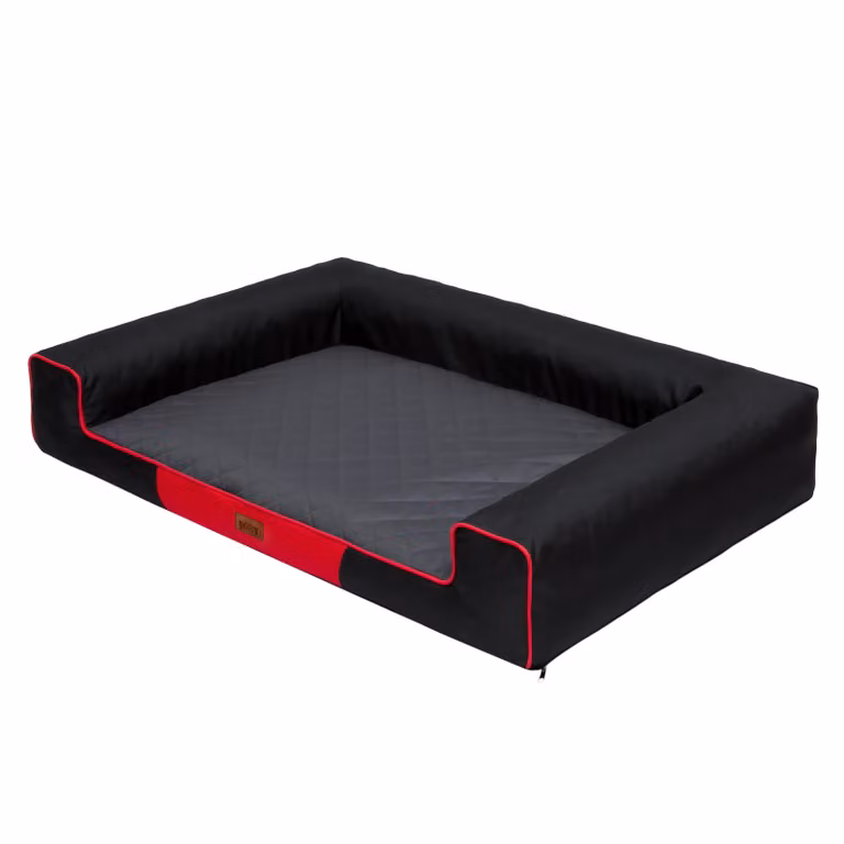 Letto rettangolare per cani, divano con rivestimento removibile e impermeabile - L 80 x 55 cm