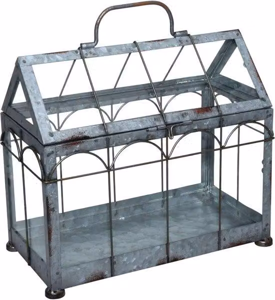 Mini serra in vetro da 29 cm - per semi e talee