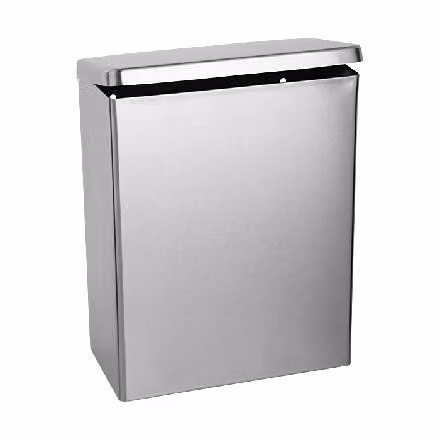 Sanela Cestino per rifiuti in acciaio inox - Cestino per rifiuti da 4,5 l, acciaio inox SLZN 24