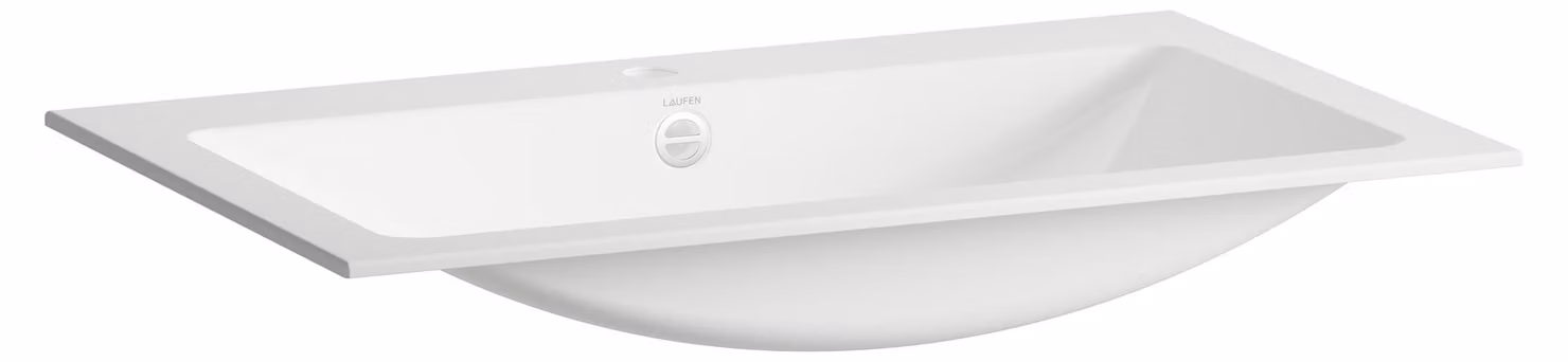LAUFEN CLASSICS Lavabo à encastrer par le haut, rectangulaire, 1 trou pour robinet, avec trop-plein, 800x500x120mm, blanc brillant, H517CL40001041, H517CL40001041