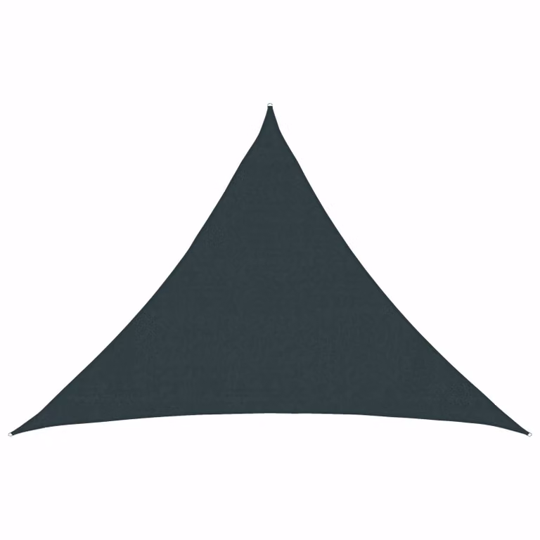 vidaXL Telo Ombra Triangolare in HDPE Verde Scuro L: 7 m, P: 5 m, H: 5 m