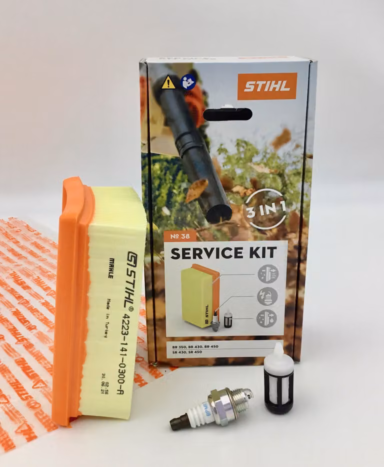 KIT SERVICE STIHL 38 BR 350, BR 430, BR 450, SR 430, SR 450 42440074100 Filtro, Candela