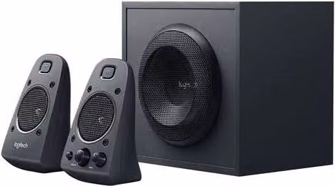 Set di altoparlanti Logitech Z625 2.1 canali nero con potenza 200 W e connessioni jack 3.5 mm e ottica