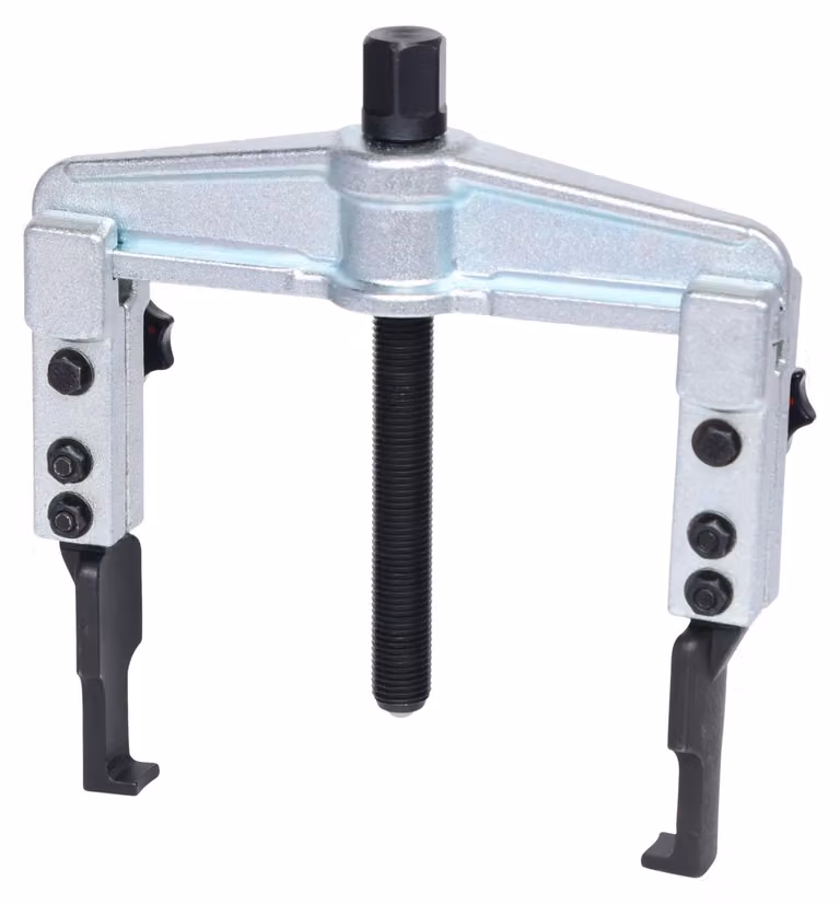 KS TOOLS Estrattore universale a sgancio rapido a 2 bracci con ganci allungati estremamente sottili 25-130 mm 120 mm 2,5t - 620.0065