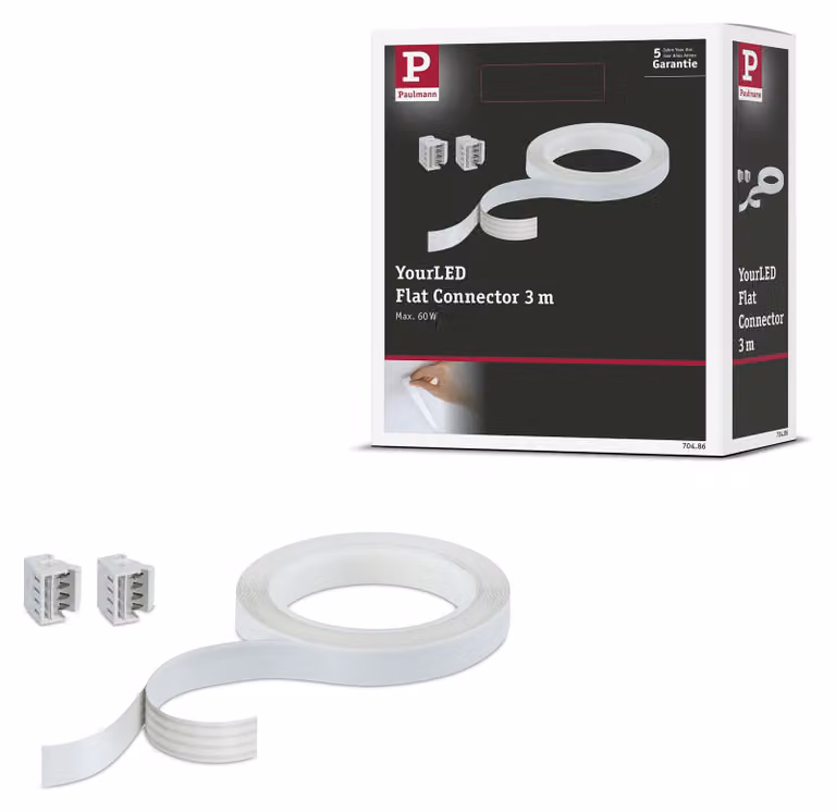 Paulmann YourLED Flat, connettore da accorciare, colore bianco