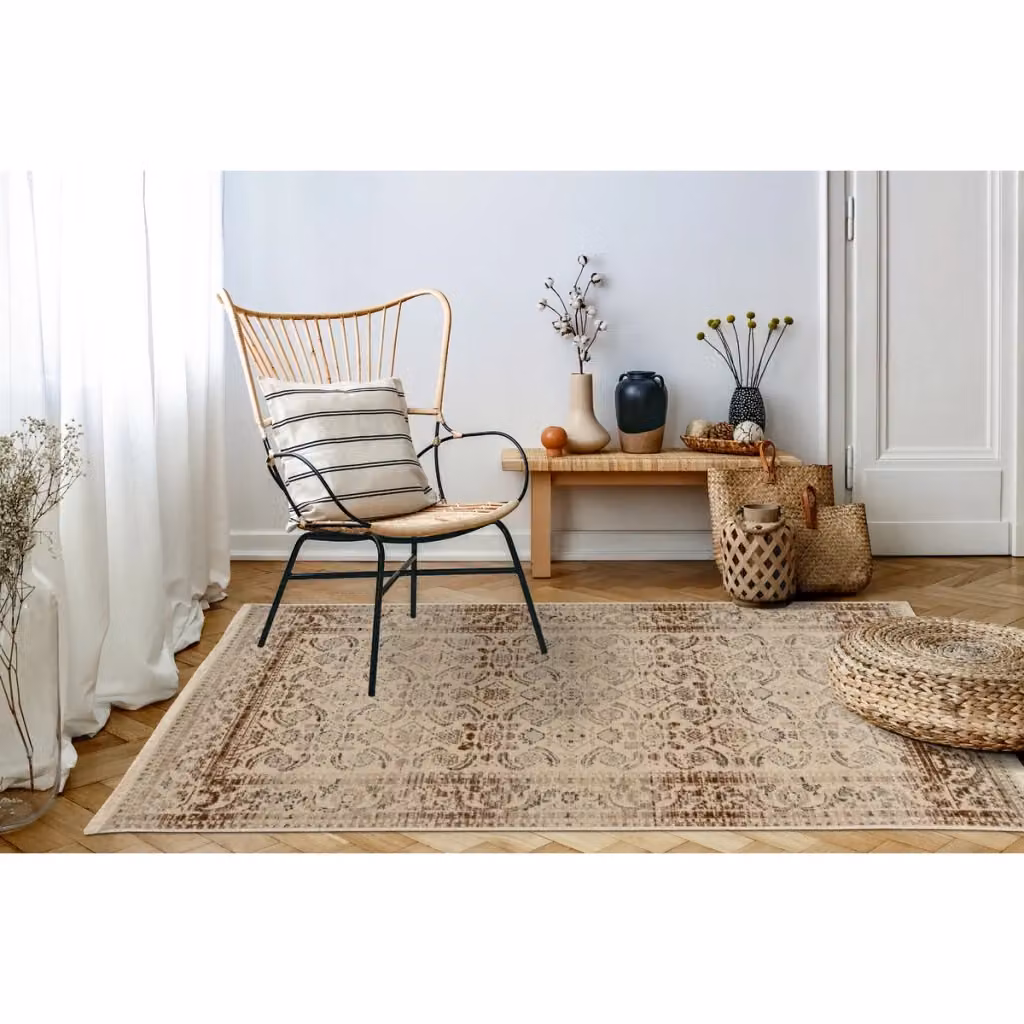 Tappeto Oriental Classico Kendra Home in Polipropilene Beige e Marrone L: 160 cm, P: 230 cm – 2