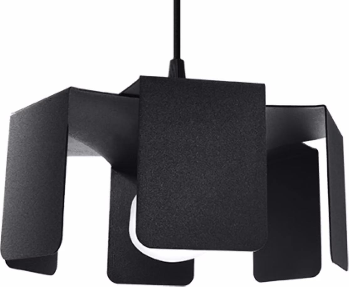 Lumilo Lampada a sospensione PENTAR 1 E27 Nero