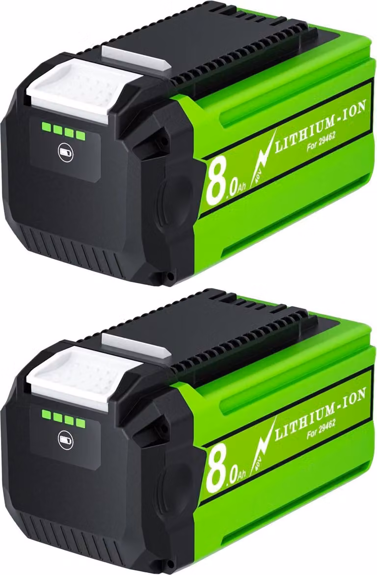 Batteria ricaricabile, capacità 8000mAh, compatibile con utensili elettrici da 40V, 2 batterie