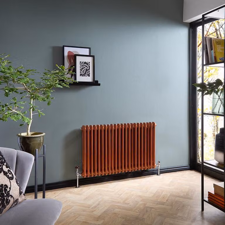 Radiatore Tradizionale a Doppia Colonna Orizzontale - Rame Metallizzato- 600mm x 1010mm - Regent