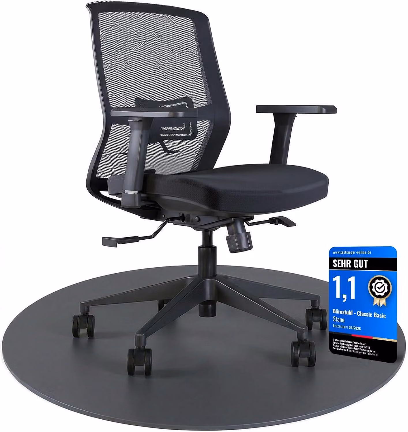 Sedia da ufficio ergonomica – Sedia da ufficio [braccioli 3D] – Sedia da gaming fino a 155 kg [schienale regolabile] – Sedia da ufficio per una postura corretta
