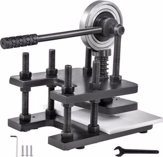 Tagliatrice a mano con funzione di levigatura in acciaio nero, L: 18 cm, P: 12 cm