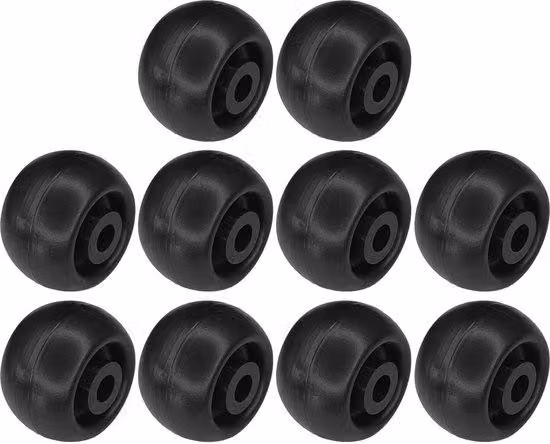 Cassetti in plastica per scrivania con rotelle da 40 mm, colore nero