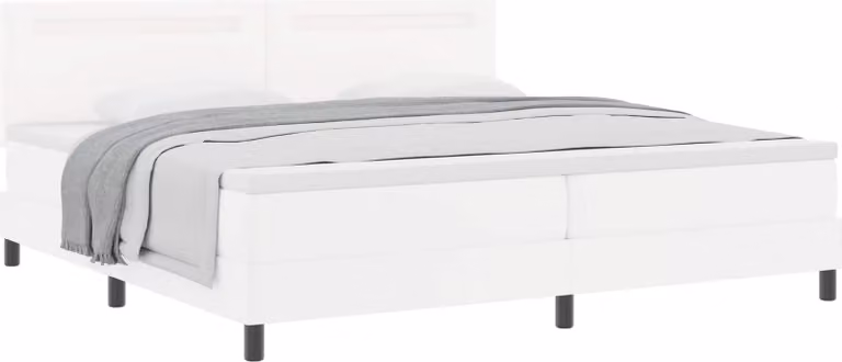 Letto a molle con materasso Bianco 200 x 200 cm