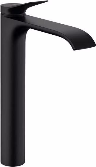 Rubinetto per lavabo a cascata Hansgrohe Vivenis nero opaco Altezza: 33.7 cm