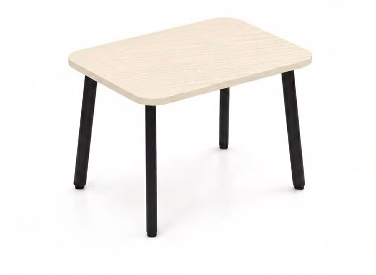 Tavolino da caffè moderno, beige, effetto legno, rettangolare, per soggiorno
