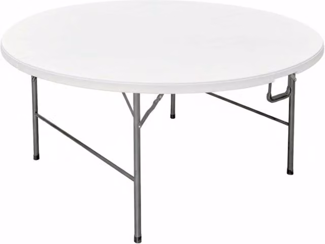 Tavolo tondo pieghevole Party Lif colore bianco Ø 180 cm, H 74 cm