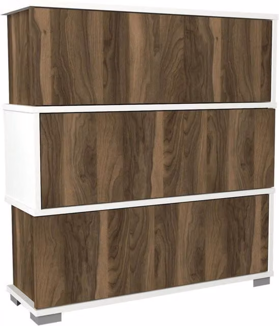 Scarpiera in legno "Napolyon" - 90 x 30 x 93 cm - Marrone