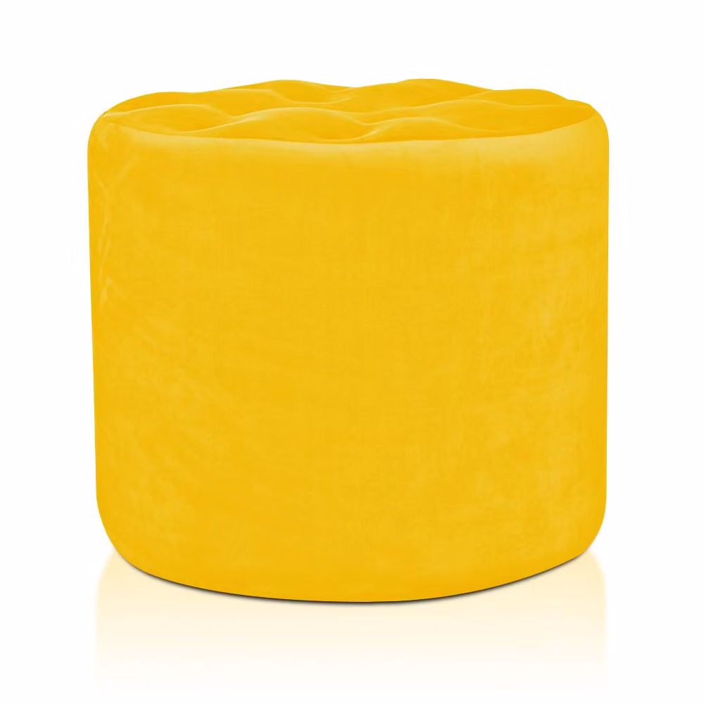 Pouf Diamante 80 cm Giallo