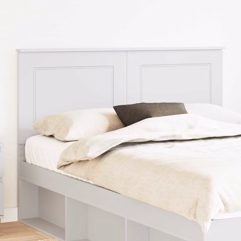 Testiera per letto vidaXL in legno ingegnerizzato bianco, L: 100 cm