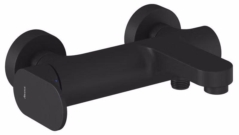 Rubinetto per vasca da bagno a parete Ravak Eleganta EL 022.20BLM senza set doccia, nero opaco