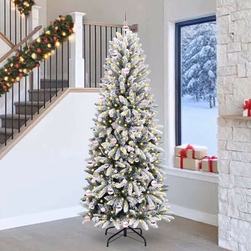 Maison Exclusive - Albero di Natale artificiale, colore bianco, altezza 240 cm