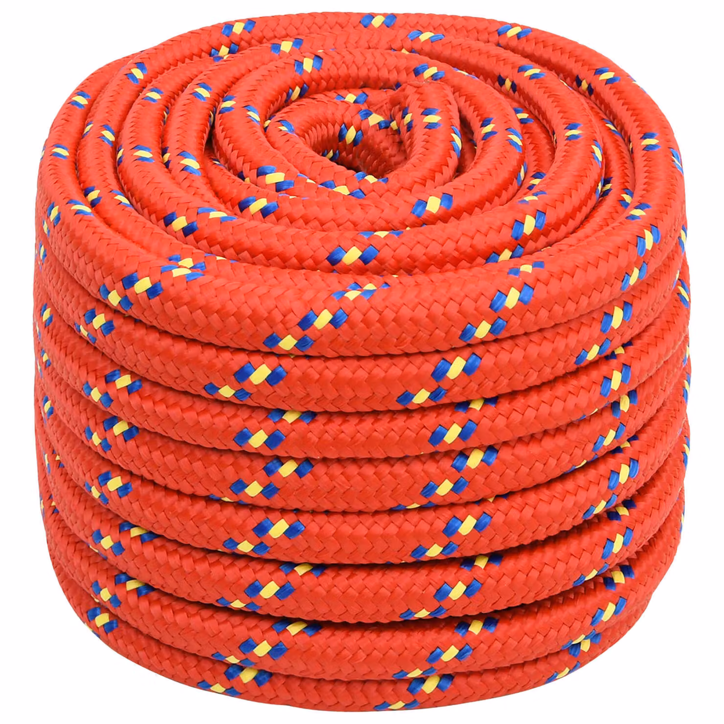 Corda multiuso vidaXL in plastica rossa, diametro 20 mm, lunghezza 100 m
