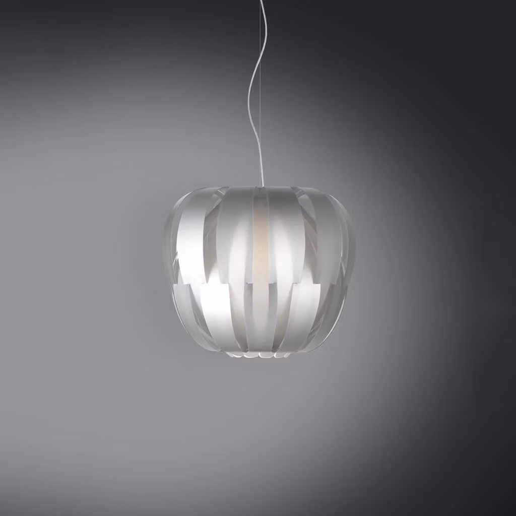 Lampada a sospensione da esterno moderna Queen Polilux Linea Zero colore argento, diametro: 40 cm, 1 luce E27 – 2