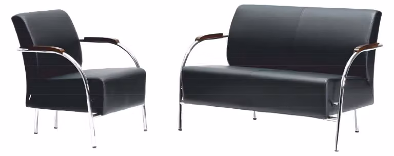 2 Sitzer Designer Sofa Sessel Polster Sofas Couchen Leder