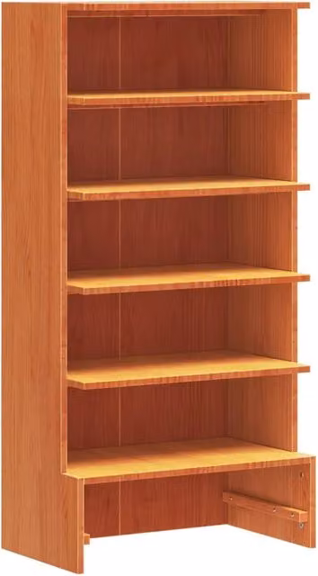 Scarpiera mobile contenitore per scarpe mobile per ingresso/corridoio/soggiorno finitura a cera 52 x 30 x 104 cm legno massello di pino marrone 02_0021745