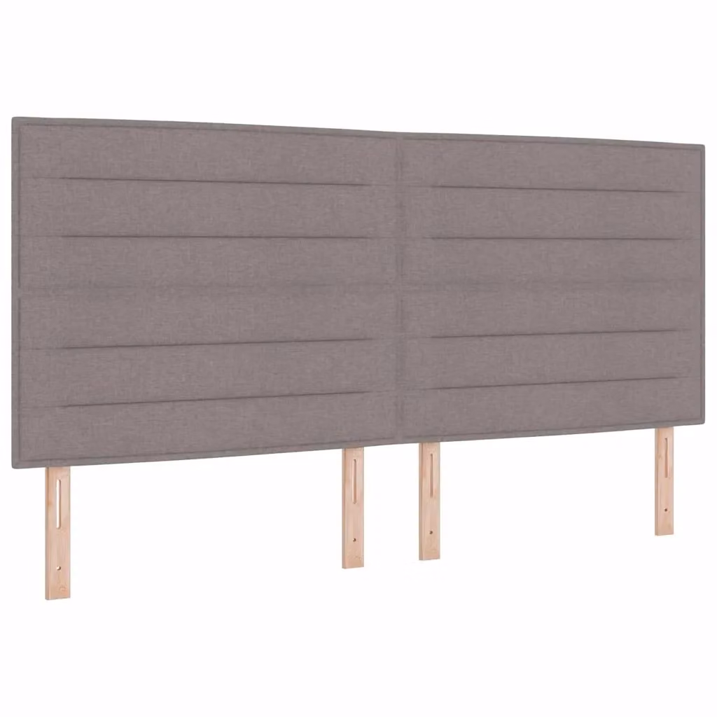 Testiera Talpa vidaXL in tessuto beige e grigio con struttura in legno e pino per camera da letto – 2