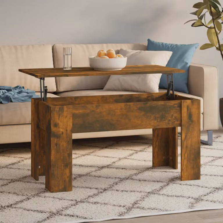 Maison Exclusive - Tavolino in rovere affumicato 101x49x52 cm Materiale ligneo