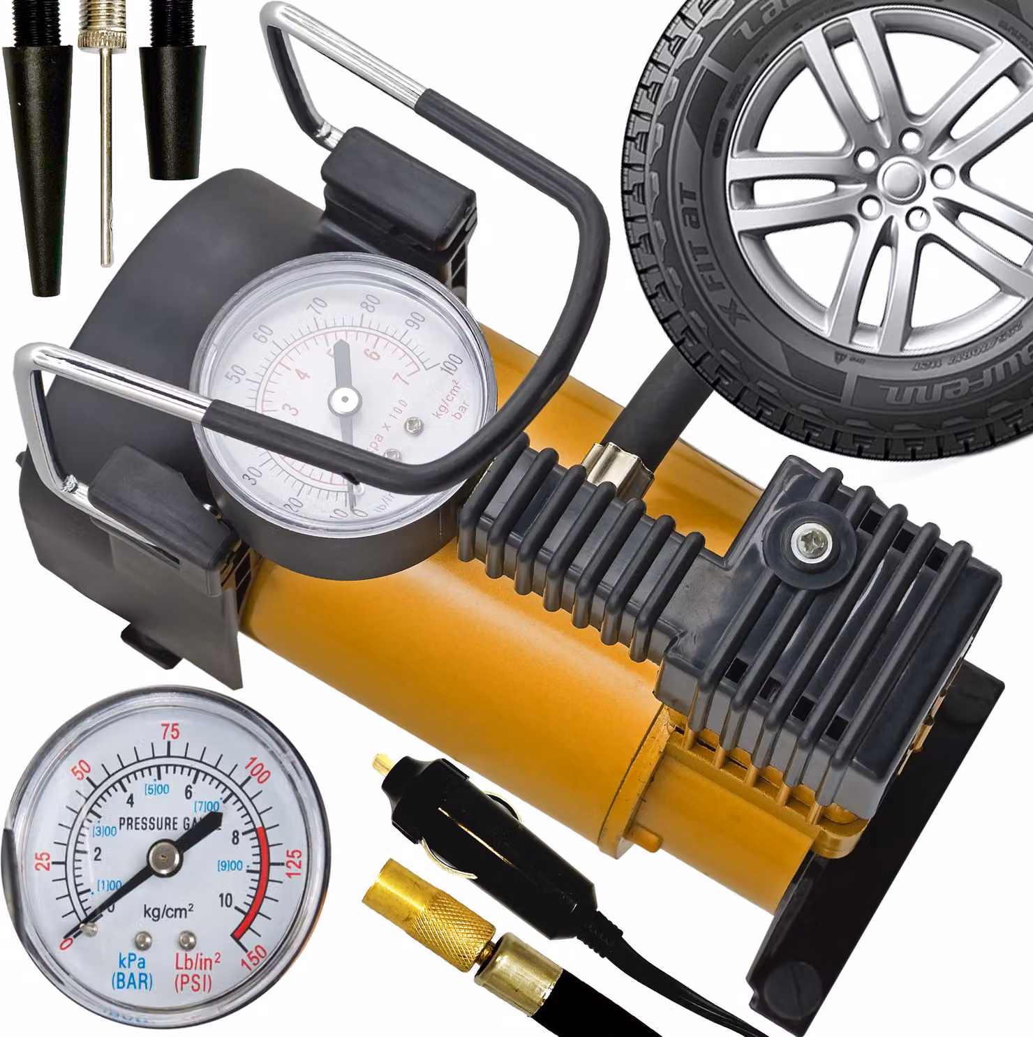 Compressore 12V Mini compressore d'aria 150 PSI multifunzionale portatile auto aria pompa compressore d'aria per gonfiaggio pneumatici Retoo