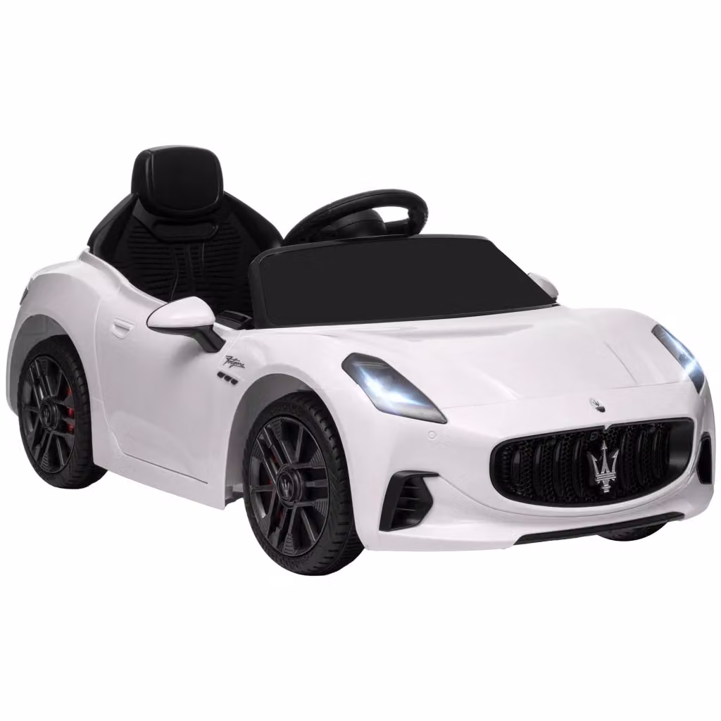 Macchina elettrica Maserati Gran Turismo Folgore Zephmum bianca con telecomando 12V – 2