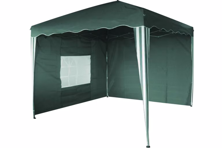 Gazebo a forbicePoliuretano- 3x3 m - verde Linder Exclusiv