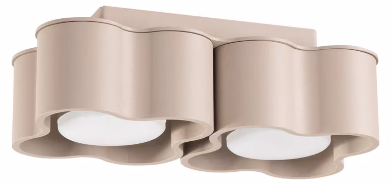 Plafoniera OVIO 2 tortora Gx53 2xGx53 10W alluminio 8x12x24,5cm Sollux Lighting