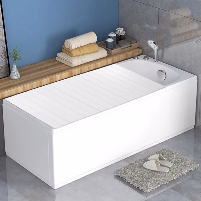 Coperchio per vasca da bagno - Coperchio pieghevole - 75 x 170 cm - Trattiene il calore - Protezione dalla polvere - Capacità di carico 5 kg