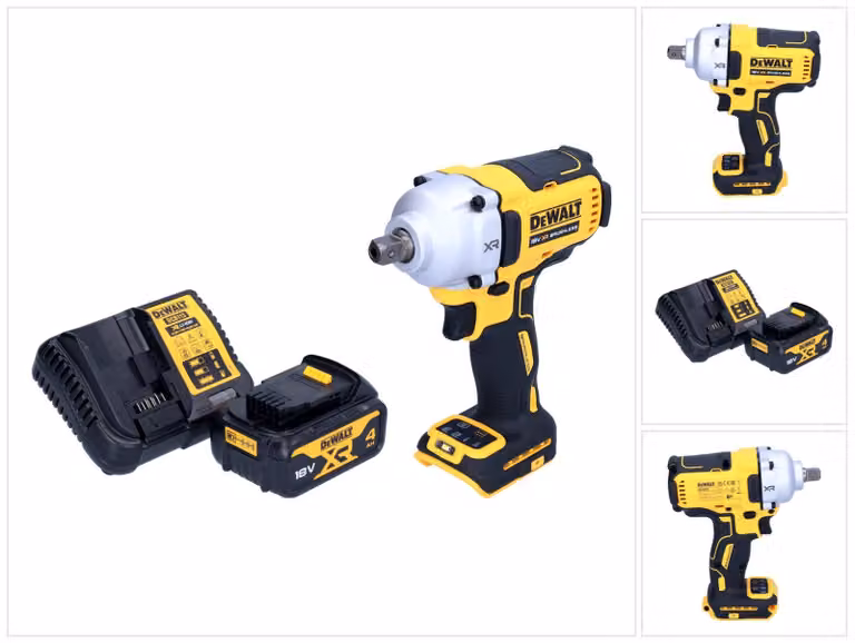 Avvitatore a impulsi a batteria DeWalt DCF 892 M1 18 V 812 Nm 1/2" brushless + 1x batteria ricaricabile 4,0 Ah + caricatore