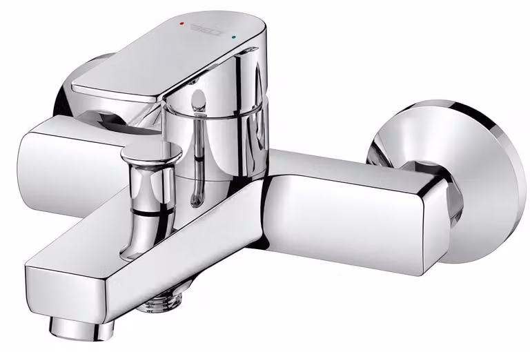 Miscelatore monocomando per bagno, cromato, con deviatore per vasca/doccia