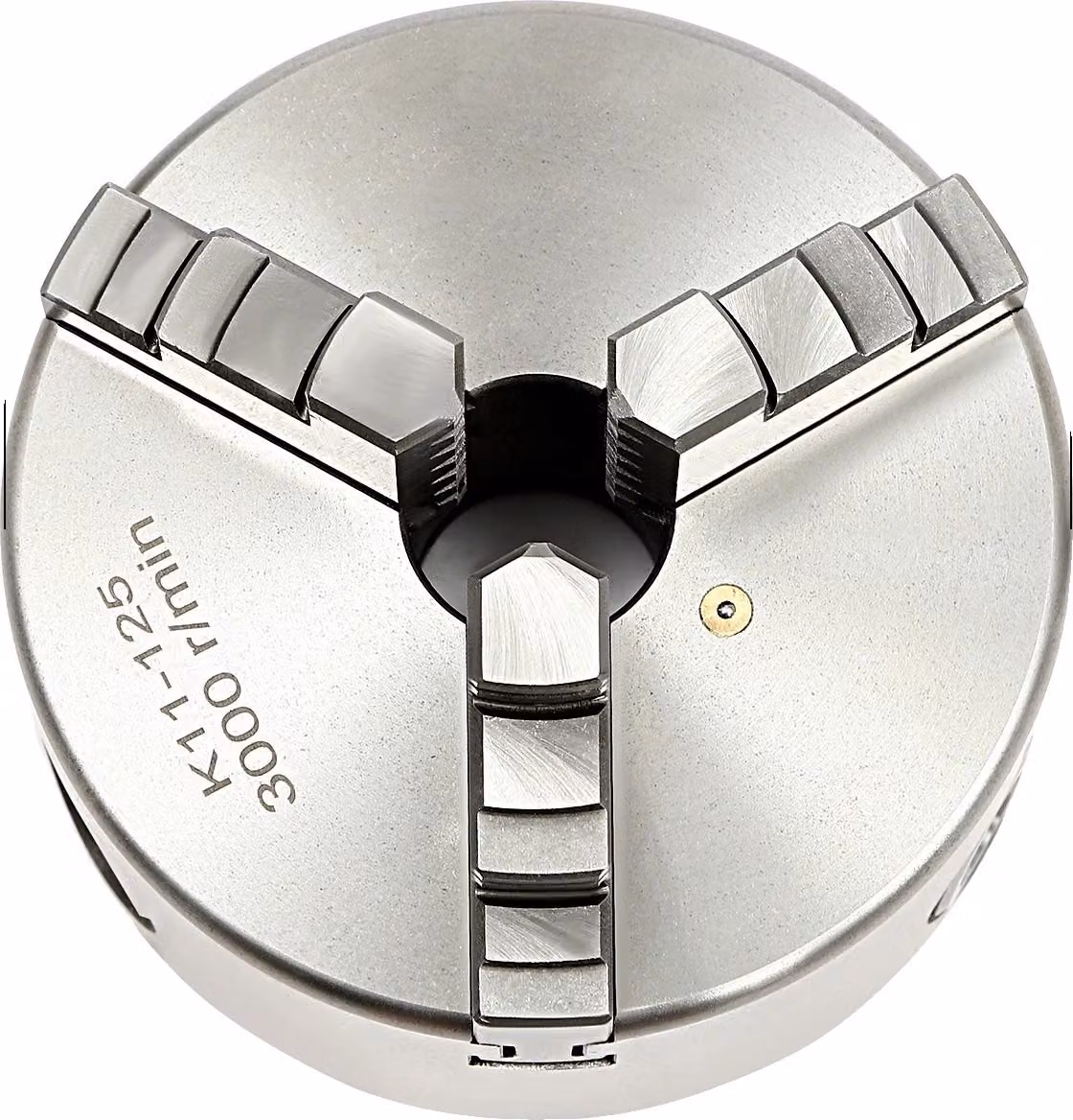 Mandrino per tornio, 3 griffe, diametro 125 mm, argento