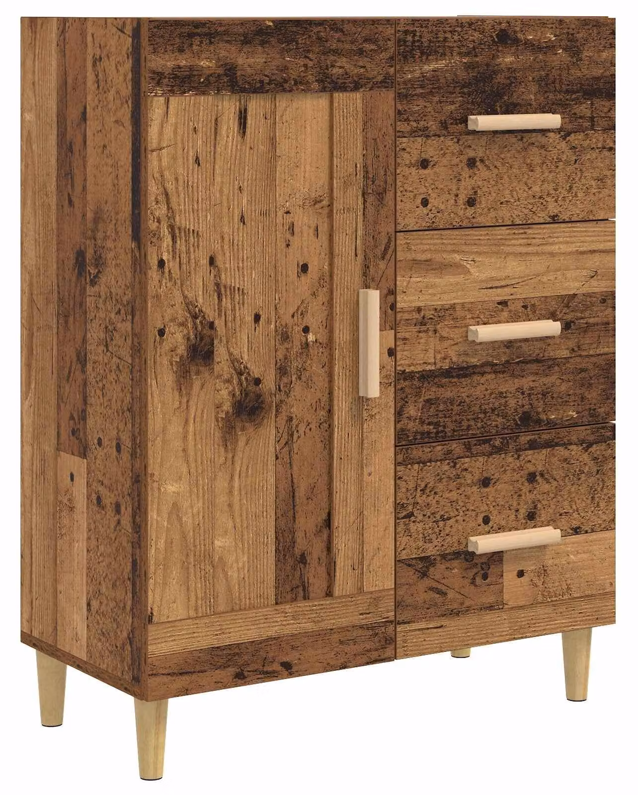 Credenza in legno di recupero 69,5 x 34 x 90 cm Materiale a base di legno