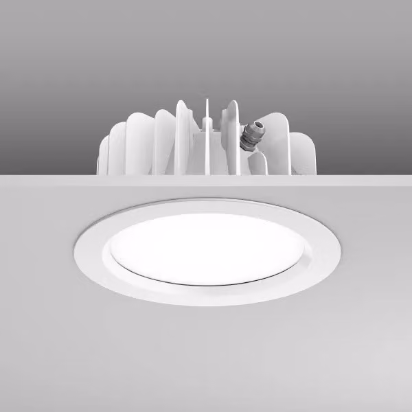 RZB 901454.002.1, Faretto da incasso, 1 lampadina, LED, 4000 K, 2300 lm, Bianco