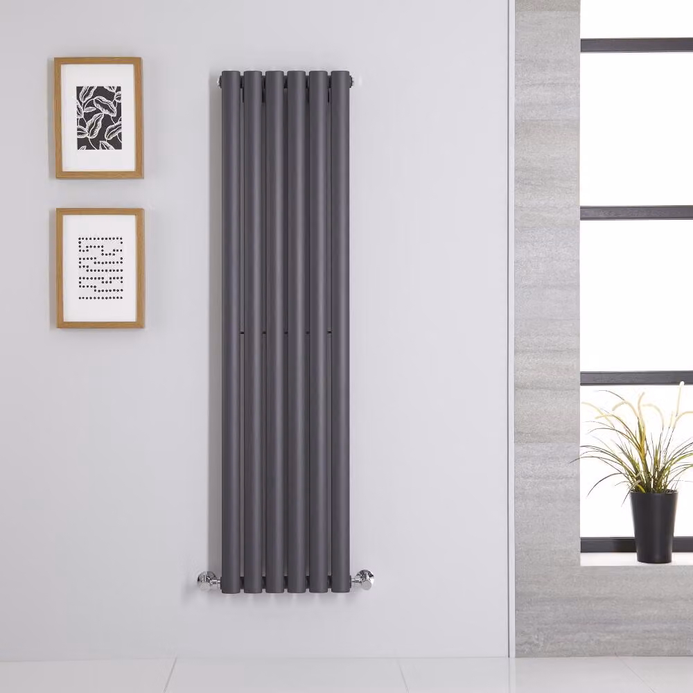 Radiatore Verticale di Design Antracite - 540W - 1400 x 354mm - Revive
